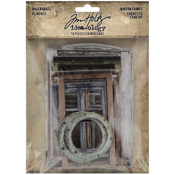 Tim Holtz Idea-Ology Baseboard Frames 10 pack - Window