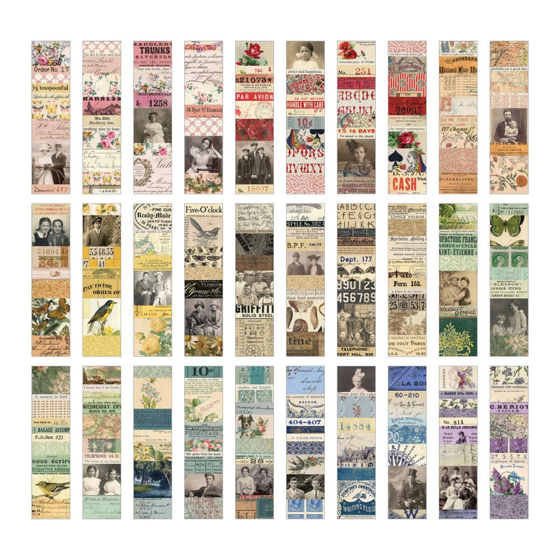 Tim Holtz - Idea-Ology Collage Strips 1.5"X6" 30 pack