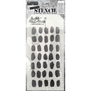 Tim Holtz Layered Stencil 4.125"X8.5" Brush Mark