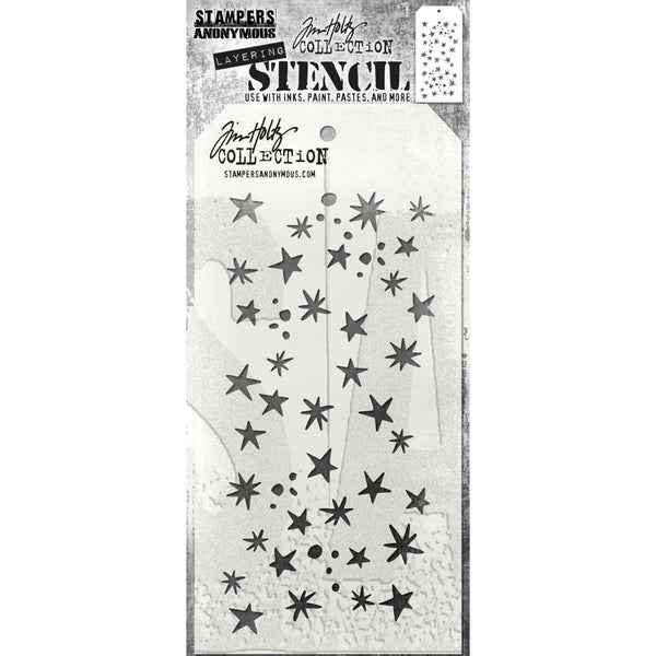 Tim Holtz Layered Stencil 4.125"X8.5" - Spellbound