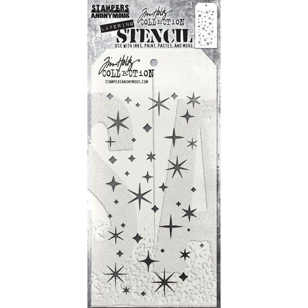 Tim Holtz Layered Stencil 4.125"X8.5" - Twinkle