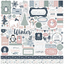 Echo Park Elements Cardstock Stickers 12"X12" Winterland*