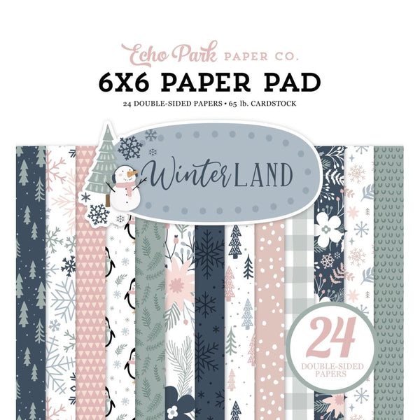 Echo Park Double-Sided Paper Pad 6"X6" Winterland