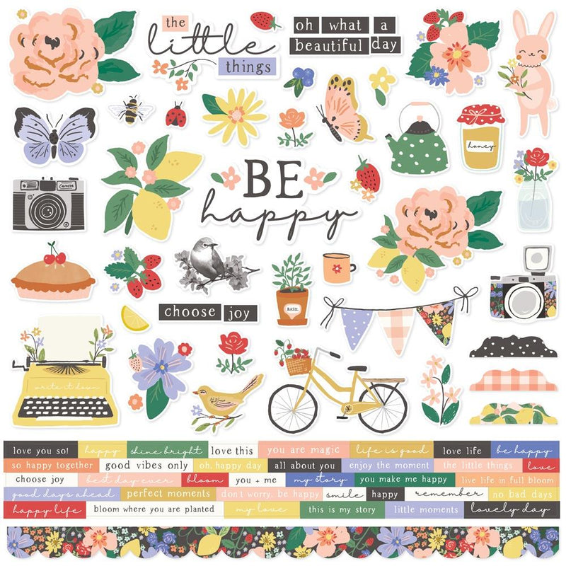 Simple Stories The Little Things Cardstock Stickers 12"X12"