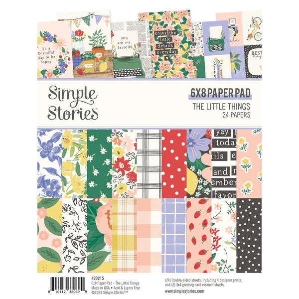 Simple Stories Double-Sided Paper Pad 6"X8" 24pack The Little Things