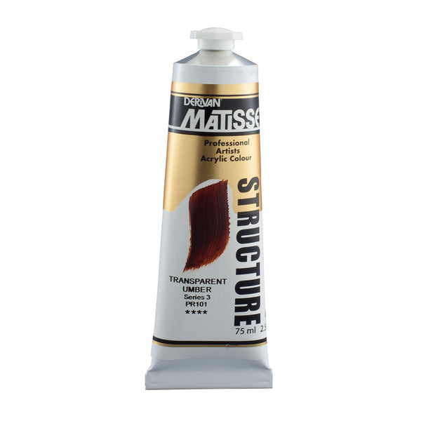 Matisse Structure Paint 75mL - Transparent Umber