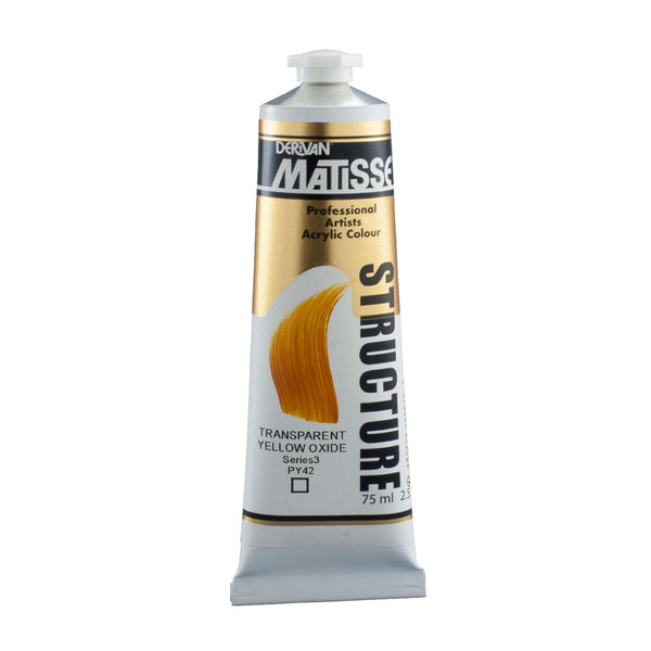 Matisse Structure Paint 75mL - Transparent Yellow Oxide