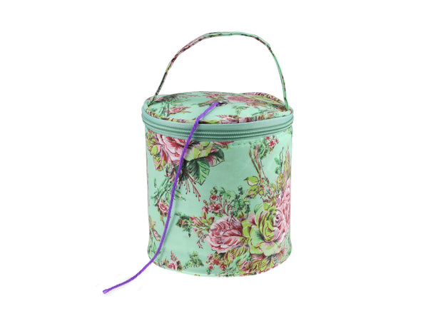 Universal Crafts Yarn Storage Bag #4 - Mint Florals