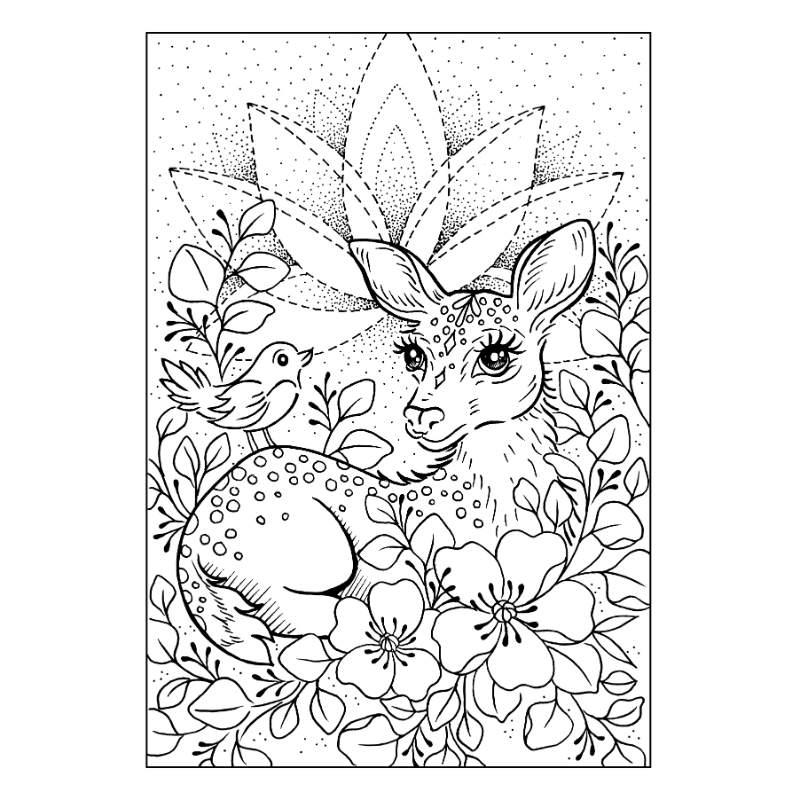 Creative Expressions Designer Boutique Clear Stamp 6"x 4" - Deer Friends*