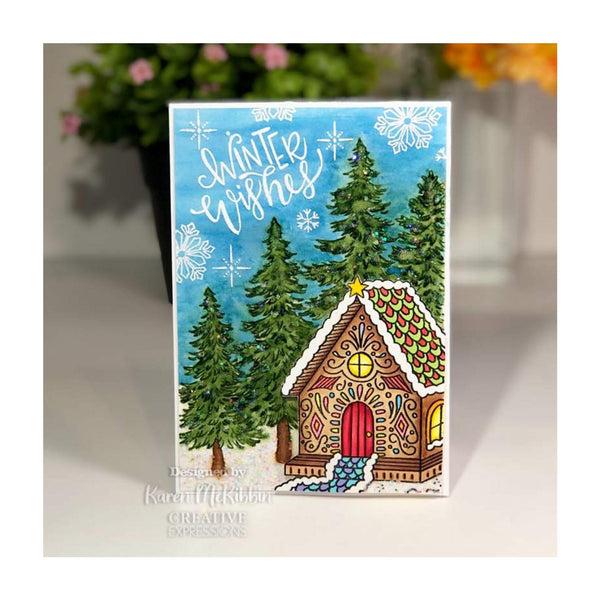 Creative Expressions Designer Boutique Clear Stamp 4" x 6" - Gingerbread Cottage*