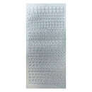 Poppy Crafts Alphabet Outline Stickers - Upper Case - Silver