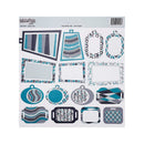 Sassafras Lass - 21"x12"Teal Appeal Die-Cut Tags, Single Sheet*