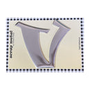 Pressed Petals - Letter V - Large - Silver*