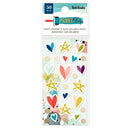 Vicki Boutin Print Shop Mini Puffy Stickers 50 Pack W/Gold Foil Accents*