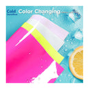 Poppy Crafts 12"x10" Cold Sensitive Colour Changing Vinyl 4pack (Changes when temperature drops below 15℃)