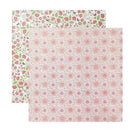 Little Yellow Bicycle Vintage Summer - Red Blooms & Birds 12x12 D/Sided Single Sheet Cardstock*