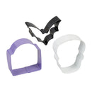 Wilton Metal Cookie Cutter Set 3/Pkg - Bat, Headstone, Skull*