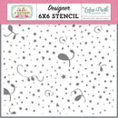 Echo Park Stencil 6"X6"(15cm x 15cm) Ribbon & Glitter: A Birthday Wish Girl*