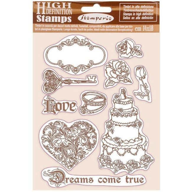 Stamperia Cling Rubber Stamp 5.5"X7" - Dreams Came True, Sleeping Beauty*