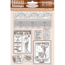 Stamperia Cling Rubber Stamp 5.5"X7" (14x18cm) - Borders & Frame, Desire*