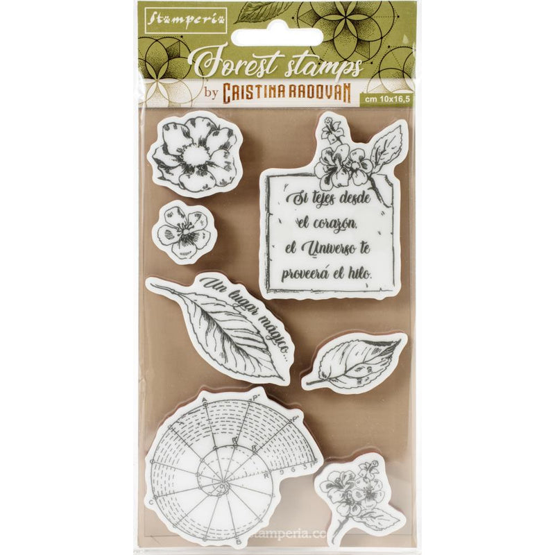 Stamperia Cling Rubber Stamps 3.94in x 6.5in  - Botanical*