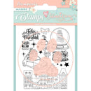 Stamperia Cling Stamps - Feliz Navidad, Christmas Rose*