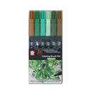 Koi Colouring Brush Pen Set - Nature 6 Pack*