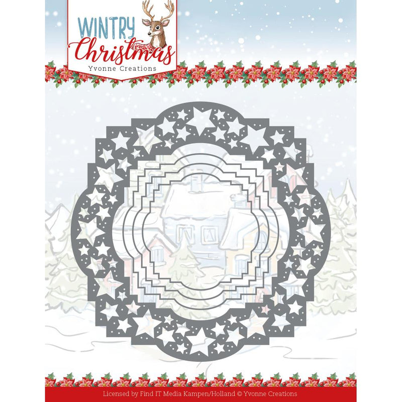 Find It Trading Yvonne Creations Die - Stars Frame, Wintery Christmas*