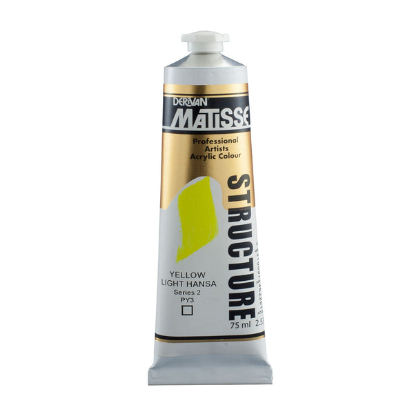 Matisse Structure Paint 75mL - Yellow Light Hansa