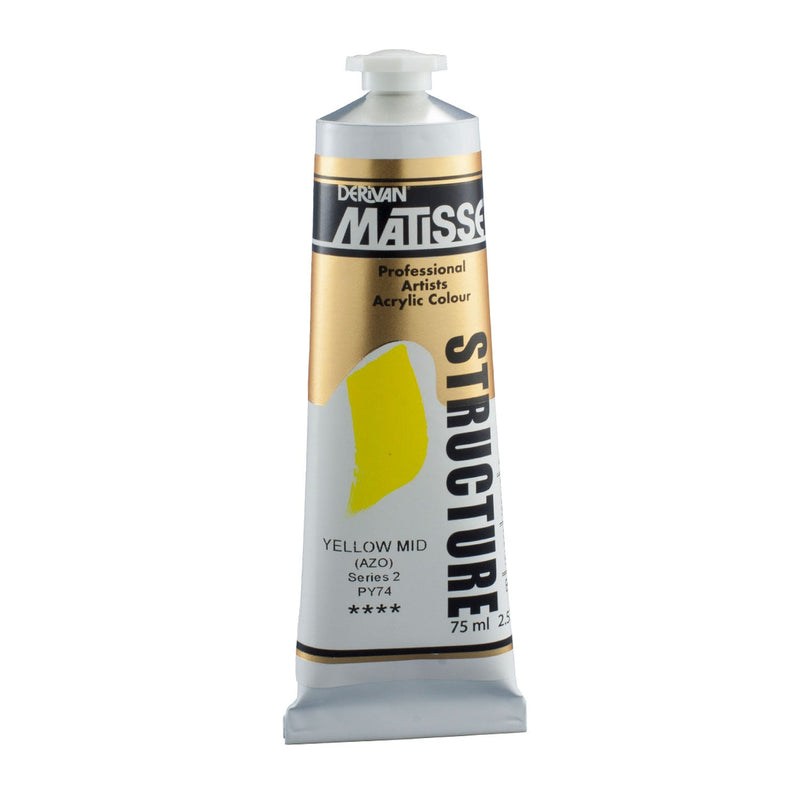 Matisse Structure Paint 75mL - Yellow Mid (AZO)