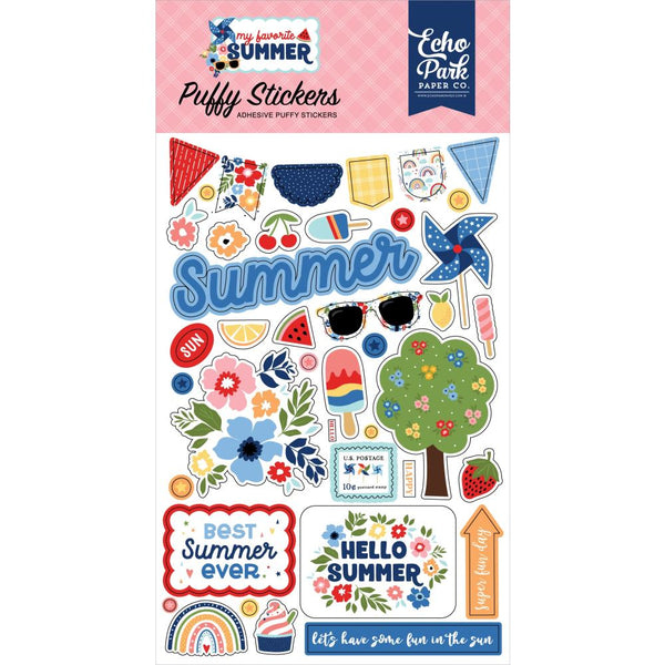 My Favorite Summer Puffy Stickers*