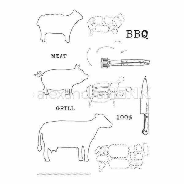 Alexandra Renke Cooking Clear Stamps Gourmet Animals