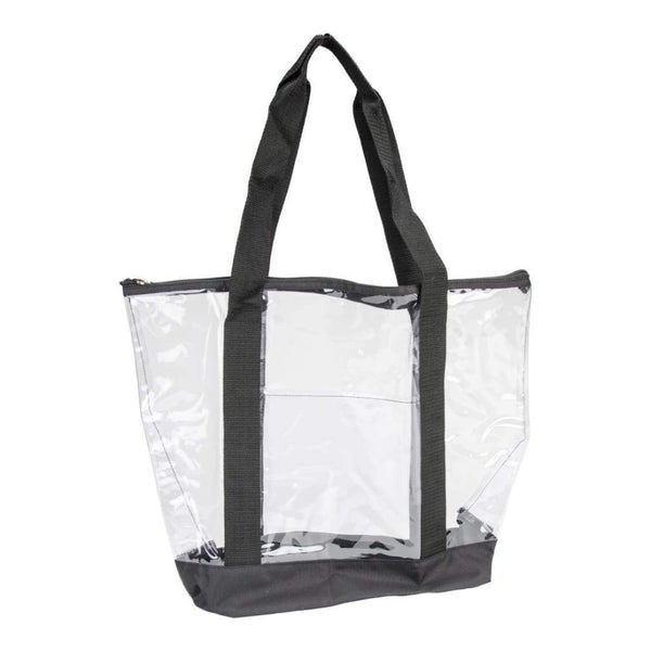 Black clear tote bag sale