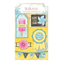 American Crafts Summer Mood Adhesive Layered Chipboard