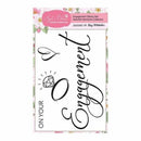 Apple Blossom A6 Stamp Set - Engagement with Sentiments - Set of 4 - Heartfelt Moments