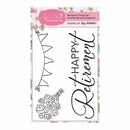 Apple Blossom A6 Stamp Set - Retirement with Sentiment - Set of 3 - Heartfelt Moments