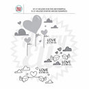 Avery Elle Clear Stamp Set 4"x 6" Love Is In The Air