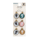 Crate Paper - Maggie Holmes Heritage Collection - Portrait Charm Embellishments*