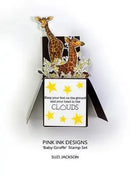 Pink Ink Designs 6"x 8" Clear Stamp Set - Baby Giraffe