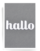 Birch Press Design - German hallo Sugar Script Die*