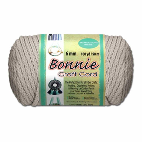 Bonnie Macrame Craft Cord 6mmX100yd Lambs Wool
