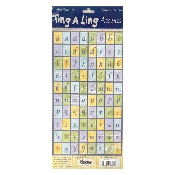 Ting A Ling Accents - Precision Die Cuts - Bright Lowercase*