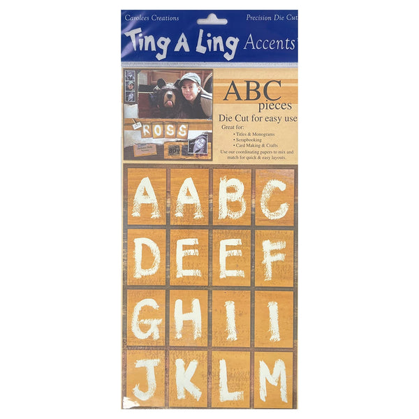 Ting A Ling Accents - Precision Die Cuts - Dry Brushed Capitals*