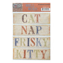 The Paper Loft Well Worn Stamped Words - Cat*