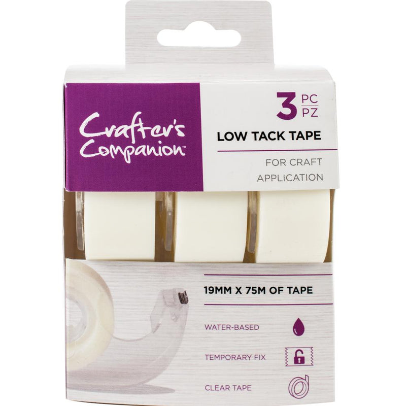 Crafters Companion Low Tack Tape 3 pack .75in x 75m