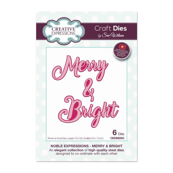 Creative Expressions - Noble Expressions Merry & Bright Craft Die