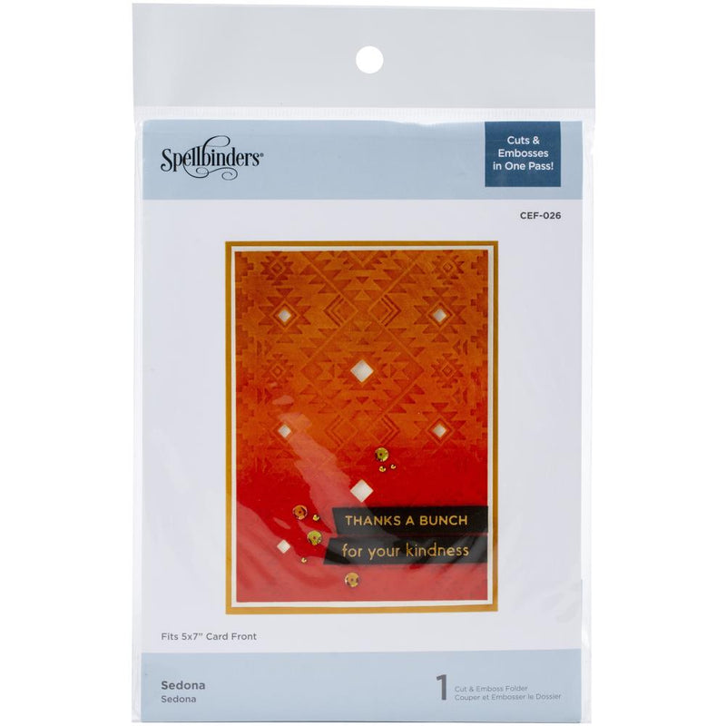 Spellbinders Cutting Embossing Folders - Sedona - 5in x 7in*