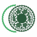 Cheery Lynn Dies - Fall Leaf Doily With Angel Wing (Set Of 2)
