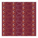 Cherryarte - Paisley Rouge 12X12 Patterned Paper (Pack Of 10)