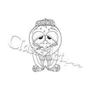 Class Act Cling Mounted Rubber Stamp 3 Inch X5.5 Inch  Under The Weather